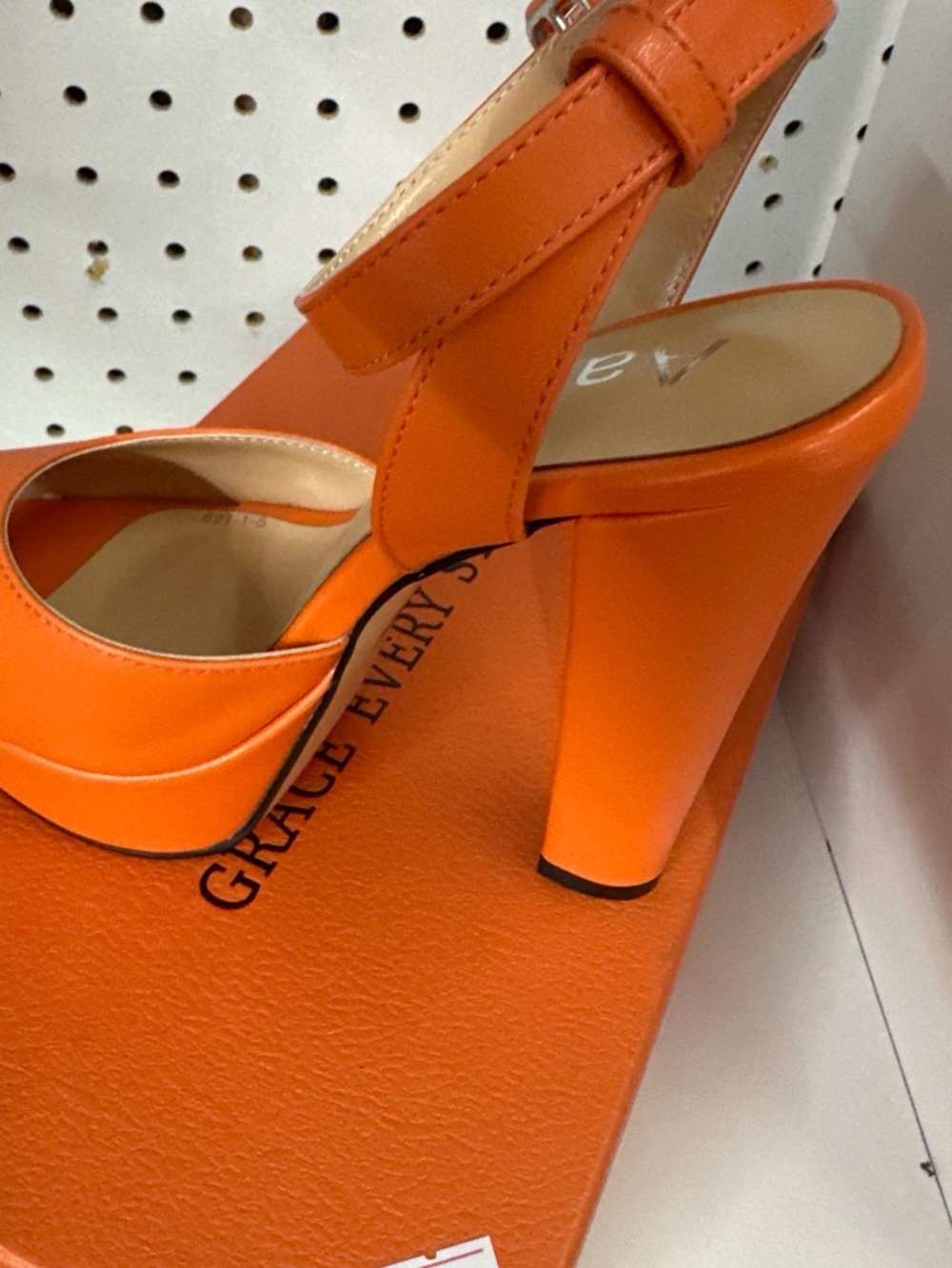 Orange High-Heel Sandal
